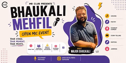 BHUAKALI MEHFIL-OPEN MIC @ MARINE DRIVE FC