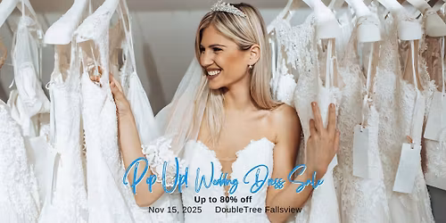 Niagara Falls Pop Up Wedding Dress Sale