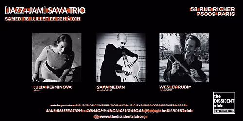 [JAZZ+JAM] Sava Trio