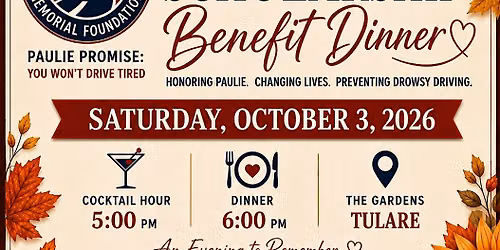 5th Annual PPCMF Fall Banquet