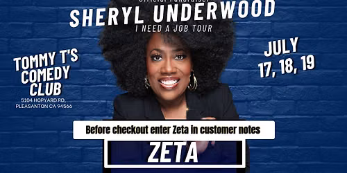 Sheryl Underwood- I Need Job Tour