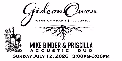 Mike & Priscilla on the Patio at Gideon Owen Wine Company