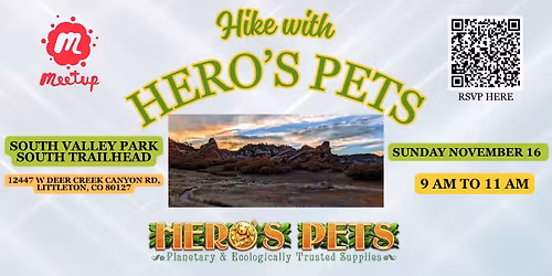 Hike with Hero's at South Valley Park South Trailhead