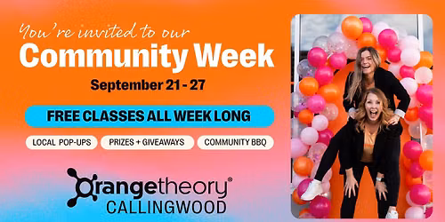 Community Week | Free Classes + Local Pop-Ups | OTF Callingwood