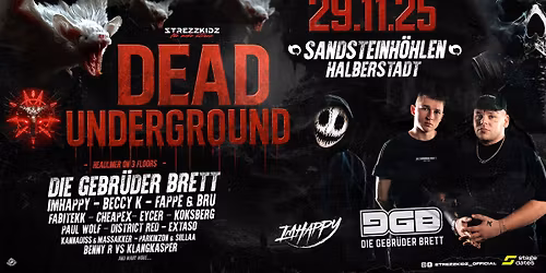 29.11. \u2022 Strezzkidz pres. DARK UNDERGROUND \u2022 Sandsteinh\u00f6hlen | Special Event