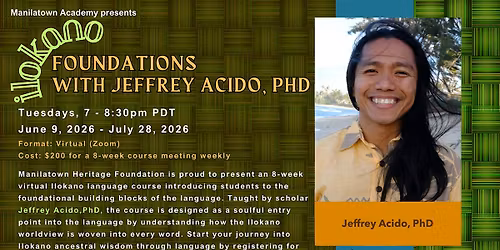 Ilokano Language: Foundations with Jeffrey Acido, PhD