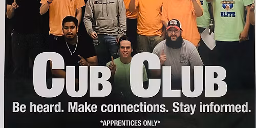 Cub Club - Apprentice Meeting