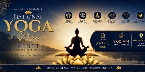 National Yoga Day - Reset at the Park!