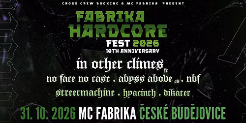 FABRIKA HARDCORE FEST 2026 - 10th Anniversary