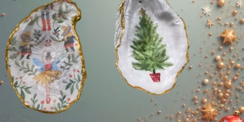Handmade Oyster Shell Holiday Ornament Workshop with Christine Marcario