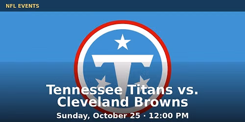 Cleveland Browns at Tennessee Titans at Nissan Stadium
