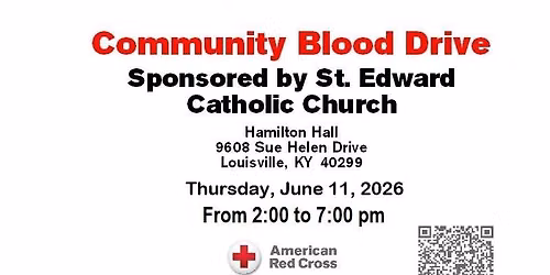 St Edward Church Red Cross Blood Drive