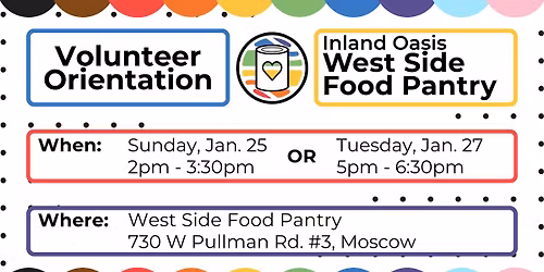 West Side Food Pantry Volunteer Orientation