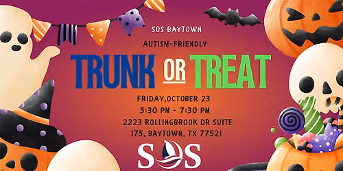 Free Autism Event: Baytown's 5th Annual Trunk or Treat!!