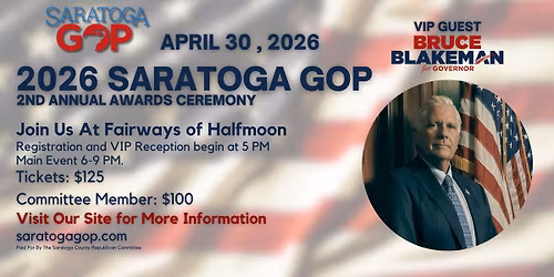 2nd Annual Awards Ceremony - Saratoga County GOP
