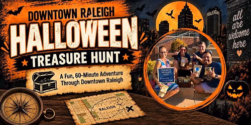 Downtown Raleigh Halloween Treasure Hunt - Walking Team Scavenger Hunt!