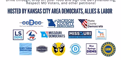 Drive Through Food Drive and Petition Signing