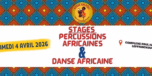 Stage danse et percussions africaines