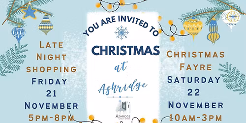 Ashridge Christmas Fayre