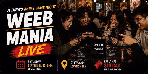 WEEB MANIA\u00ae LIVE : Anime Game Night