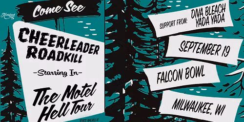 Cheerleader Roadkill with Diva Bleach & Yada Yada at Falcon Bowl