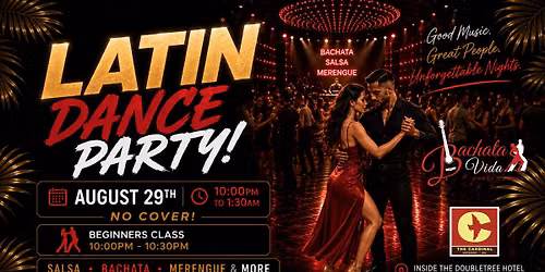 Latin Dance Party at The Cardinal! (8\/29\/26)