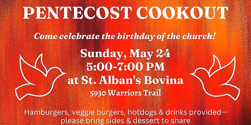 Pentecost Cookout & Bonfire