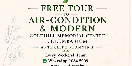 FREE TOUR to SINGAPORE ONLY SMART COLUMBARIUM