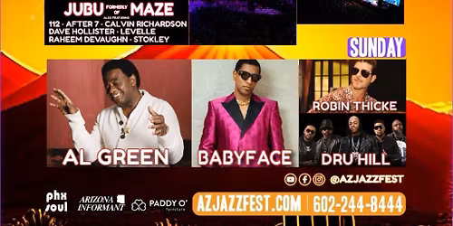Arizona Jazz Festival: Charlie Wilson  112 & Al Green - 3 Day Pass