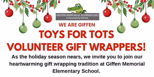 Toys for Tots- Volunteer Gift Wrapping shifts