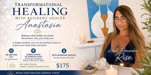 Transformational Healing with Resident Healer Anastasia