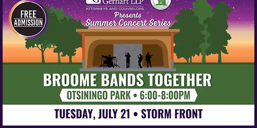 Broome Bands Together Free Summer Concert Series: Storm Front