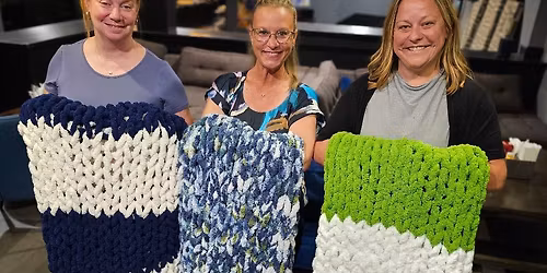 3 SPOTS LEFT! Nov 15th - The Parched Pug Chunky Knit Blanket Workshop 