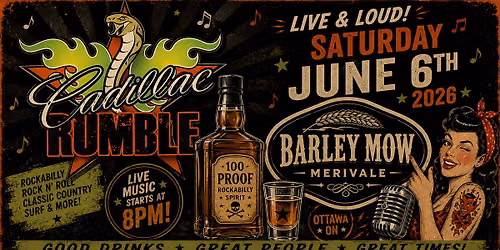 Cadillac Rumble \u2013 Rockabilly Night at Barley Mow Merivale