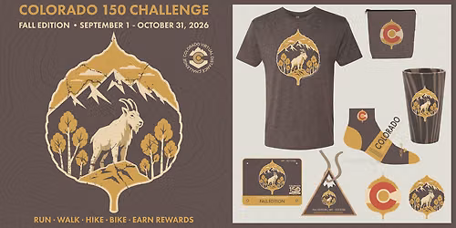 Colorado 150 Challenge - 2026 Fall Edition (Run\/Walk\/Hike\/Bike)