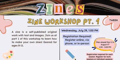 Tween Zine Workshop Pt.1