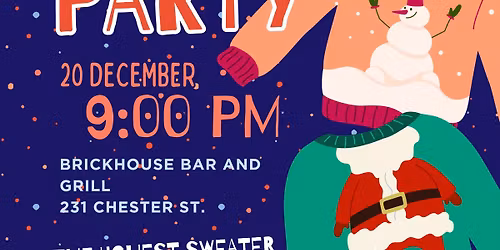 Ugly Christmas Sweater Party at The Brickhouse Bar and Grill & DJ Bruce and DJ Mixx