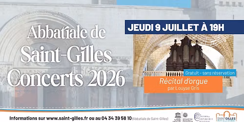 \ud83c\udfbcR\u00e9cital d\u2019orgue par Louyse Gris