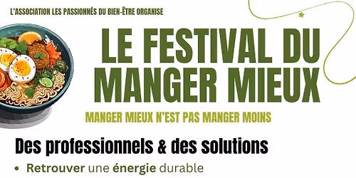 FESTIVAL DU MANGER MIEUX
