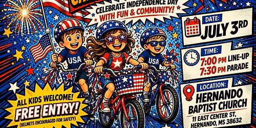 The Optimist Club of Hernando 4th of July Bike Parade