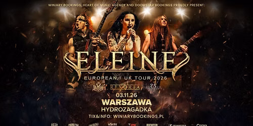 ELEINE + Rexoria, SerapiS Project \/ 03.11.26 \/ Hydrozagadka, Warszawa