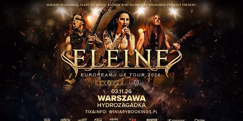 ELEINE + Rexoria, SerapiS Project \/ 03.11.26 \/ Hydrozagadka, Warszawa