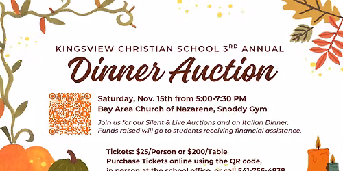 3rd Annual Dinner Auction