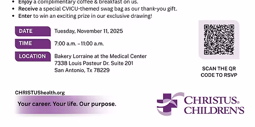 Pediatric RN CVICU Hiring Event 