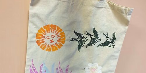 Stencilled Tote Bags - Community Craft