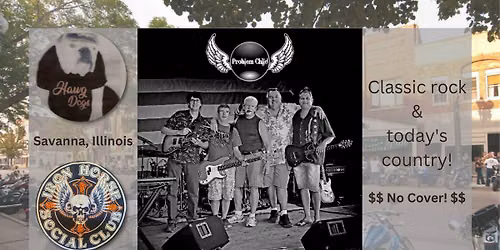 Problem Child Band outside Hawg Dogs, Savanna IL