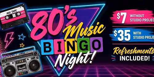 80\u2019s Music Bingo Night