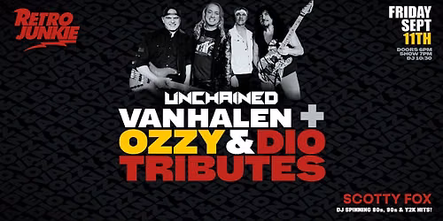 VAN HALEN, OZZY & DIO... LIVE TRIBUTES + DJ, Taco Pop Up & MORE!