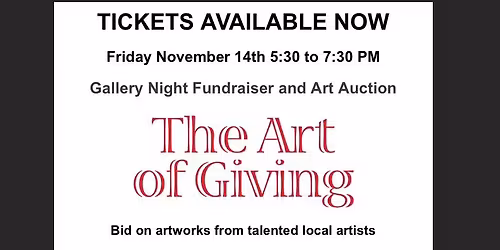 The Art of Giving - Gallery Night Fundraiser supporting Food Now
