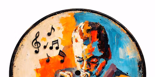 Jazz Paint Nite on Vinyl Record with Live Music